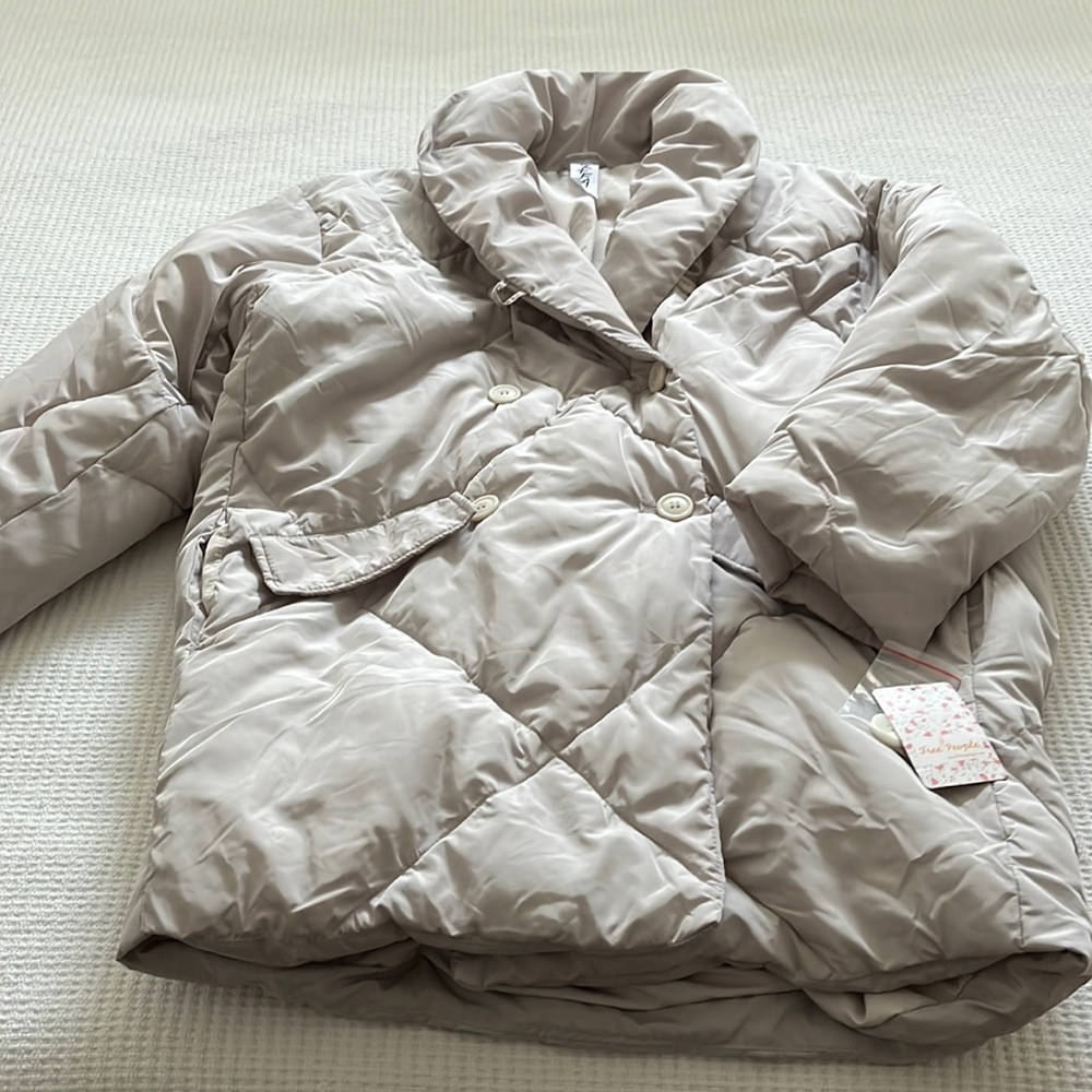 Free People Ella Puffer in Mineral, NWT!